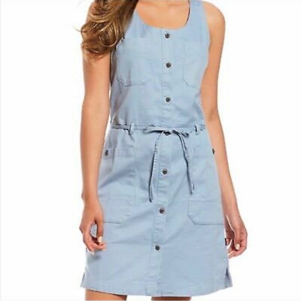 The North Face Denim Button up dress size M